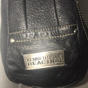Black leather hobo bag